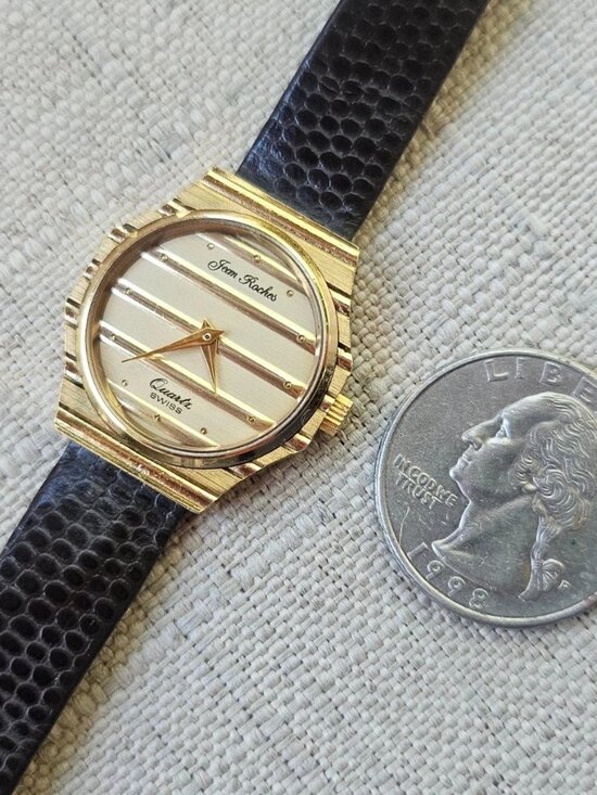 Vintage Jean Roches Ladies Wristwatch Swiss Made Gold Tone Case Analog Watch main image 5